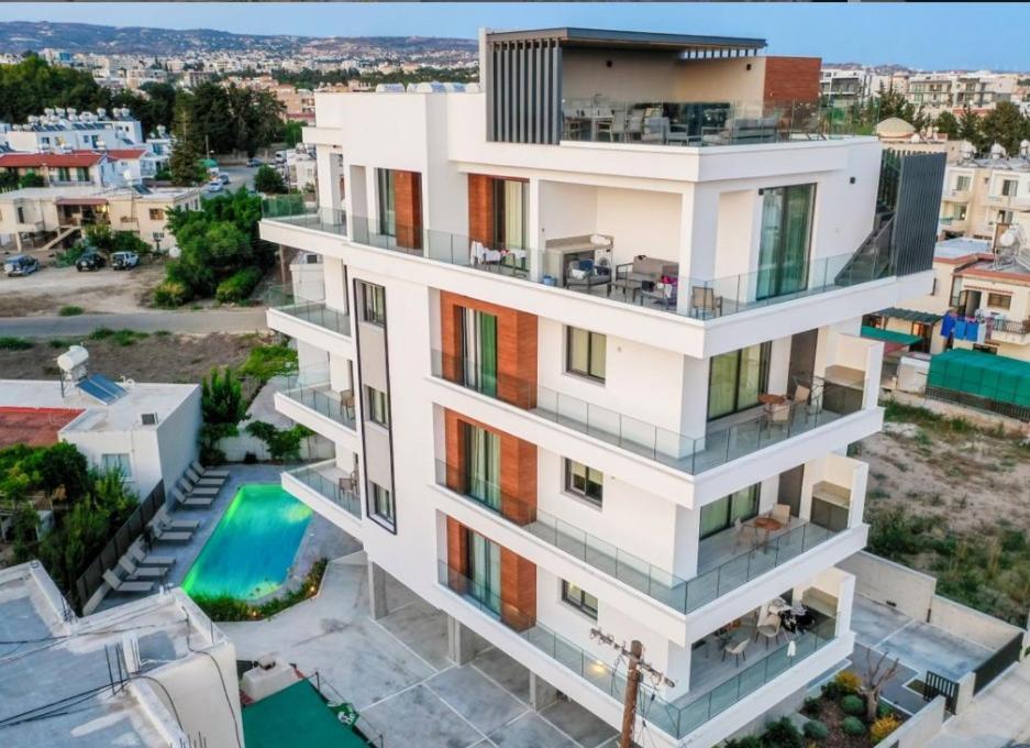 Olive Shared Pool Apartments Paphos Exterior foto